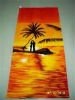 100%cotton velour printed beach towel