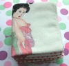 100% cotton velour printed gift towel