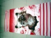 100%cotton velour reactive printed beach towel