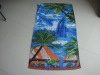 100% cotton velour reactive printed beach towel