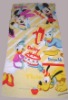 100% cotton velour reactive printed beach towel