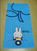 100% cotton velour reactive printed beach towel