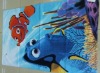 100%cotton velour reactive printed beach towel