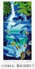 100% cotton velour reactive printed promotion beach towel