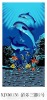 100% cotton velour reactive printed promotion beach towel