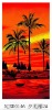 100% cotton velour reactive printed promotion beach towel