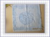 100% cotton velour reactive printed square towel