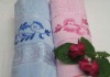 100% cotton velvet jacquard solid towel with embroiderey