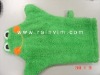 100% cotton wash glove terry towel