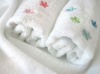 100% cotton white bath towel with embroidery