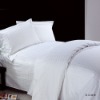 100% cotton white check duvet cover--hotel bed linen