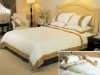 100%cotton white club king hotel bedding set