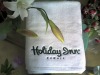 100% cotton white embroidered face  towel