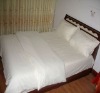 100% cotton white hotel bedding set