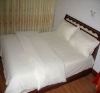 100% cotton white hotel bedding set