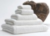 100% cotton white hotel towel set