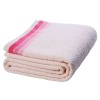 100% cotton white hotel towel with border