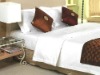 100% cotton white jacquard hotel bed linen