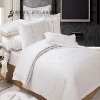 100% cotton white plain flat bed sheet----hotel bed linen