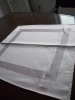 100% cotton white satin band airline napkin