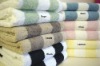 100% cotton white stripe terry bath towel