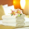 100% cotton white terry bath towels