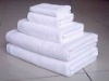 100% cotton white towel set for hotel