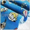 100 cotton woven print flannel fabric for ladies dress