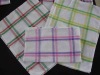 100% cotton yarn dyed Checks weaving dish cloth tea towel for kitchen