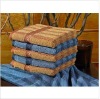 100% cotton yarn dyed bath towel