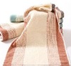 100% cotton yarn dyed bath towel