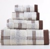 100% cotton yarn dyed bath towel