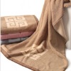 100% cotton yarn dyed bath towel