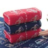100% cotton yarn dyed children towel with jacquard