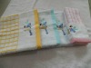 100%cotton yarn dyed embroidered and satin border hand towel