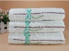 100% cotton yarn dyed face towel with embroidery