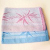 100% cotton yarn dyed jacquard face towel