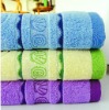 100% cotton yarn dyed jacquard face towel