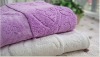 100% cotton yarn dyed jacquard solid face towel
