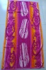 100% cotton yarn-dyed jacquard velour beach towel