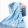 100% cotton yarn dyed kids towel with embroidery