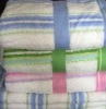 100%cotton yarn dyed plain adult bath towel