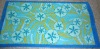 100%cotton yarn-dyed printed velour beach towel