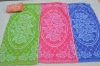 100%cotton yarn dyed small bright-colored bath towel