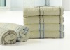 100% cotton yarn dyed solid bath towel