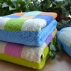 100%cotton yarn dyed  square bath towel