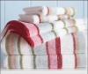 100% cotton yarn dyed strip hand towel