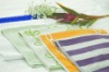 100% cotton yarn dyed strip hand towel