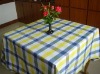 100% cotton yarn dyed table cloth & napkin