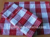 100% cotton yarn-dyed tea towel with check design